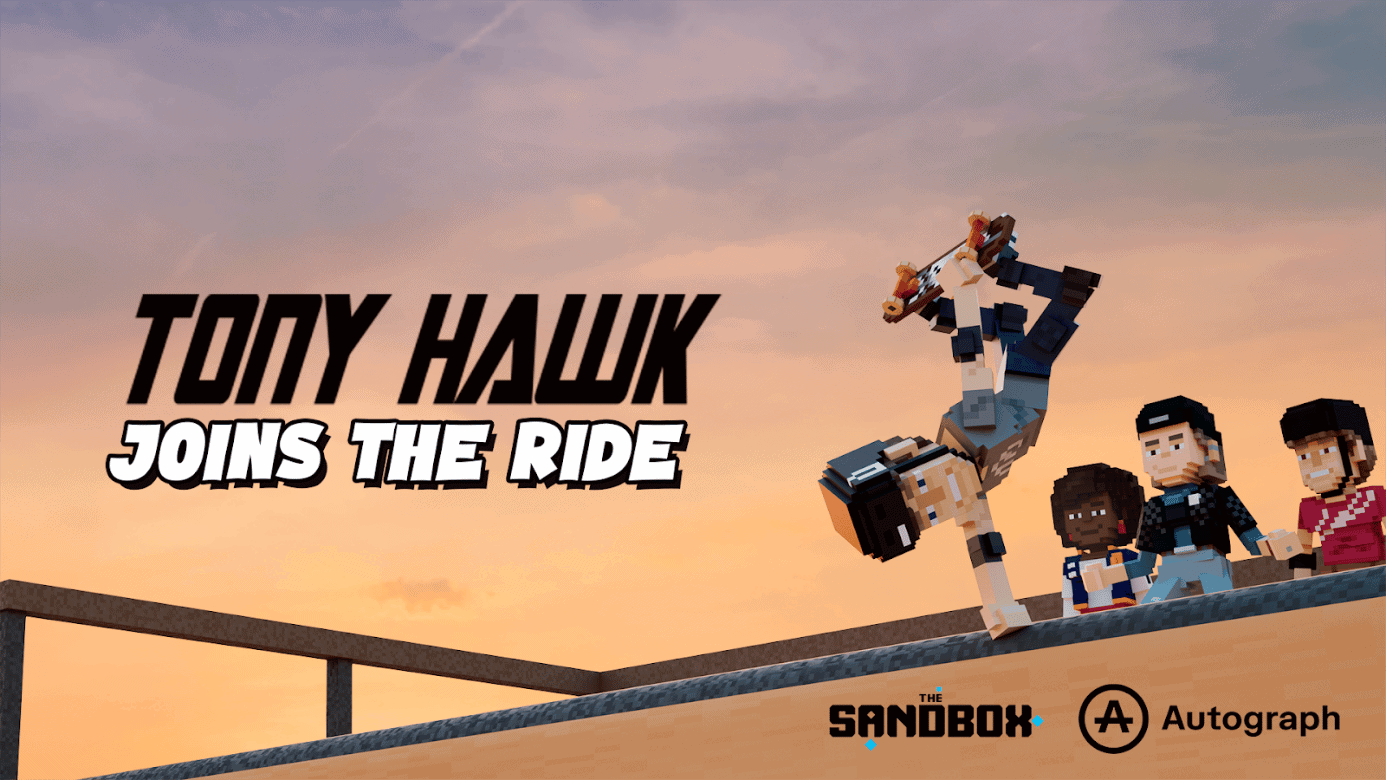 Sandbox bermitra dengan Tony Hawk untuk membuat taman skate terbesar di dunia di Metaverse