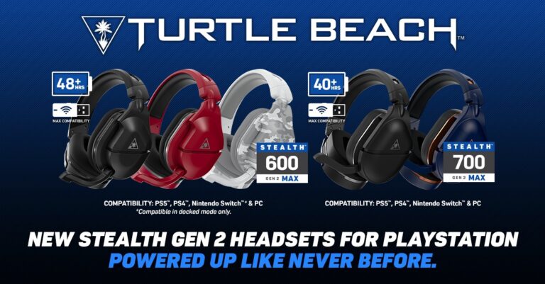 Stealth 700 Gen 2 MAX: Kabelloses Gaming-Headset von Turtle Beach ab sofort für PlayStation erhältlich