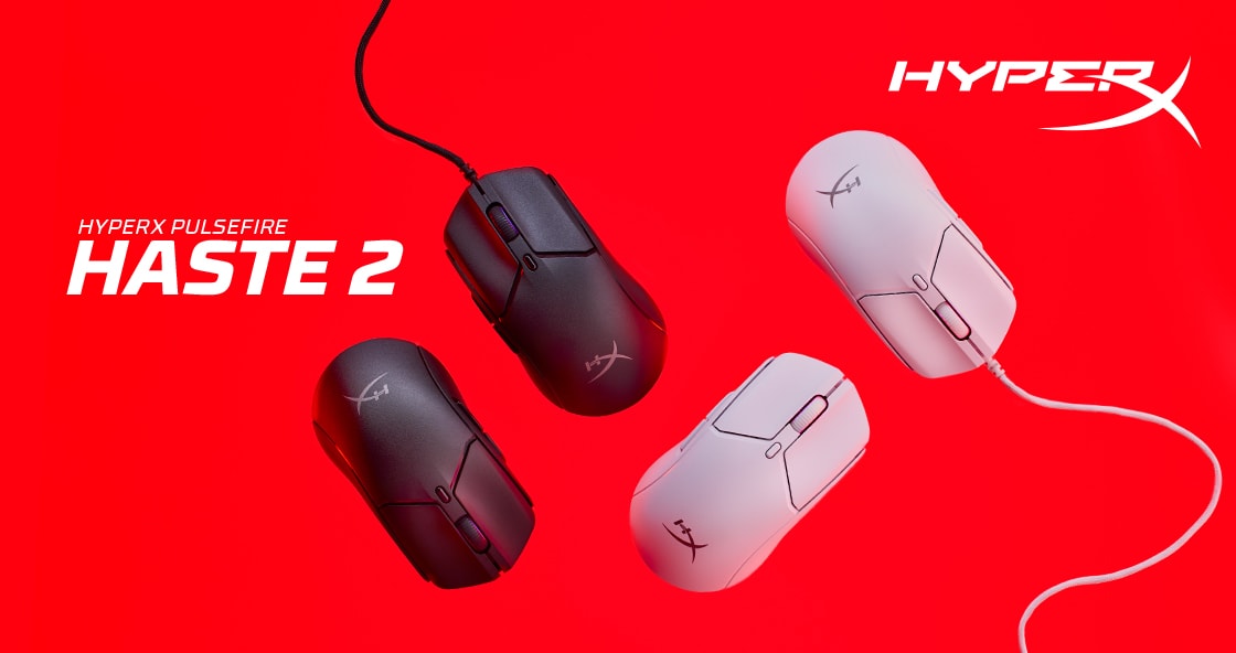 The new Pulsefire Haste 2 wired and wireless gaming mouse from HyperX is now available